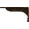 Ekena Millwork Embrey Steel Bracket, Antiqued Pale Gold 2"W x 8"D x 4 1/4"H BKTM02X08X04EBAPG - alternate 5
